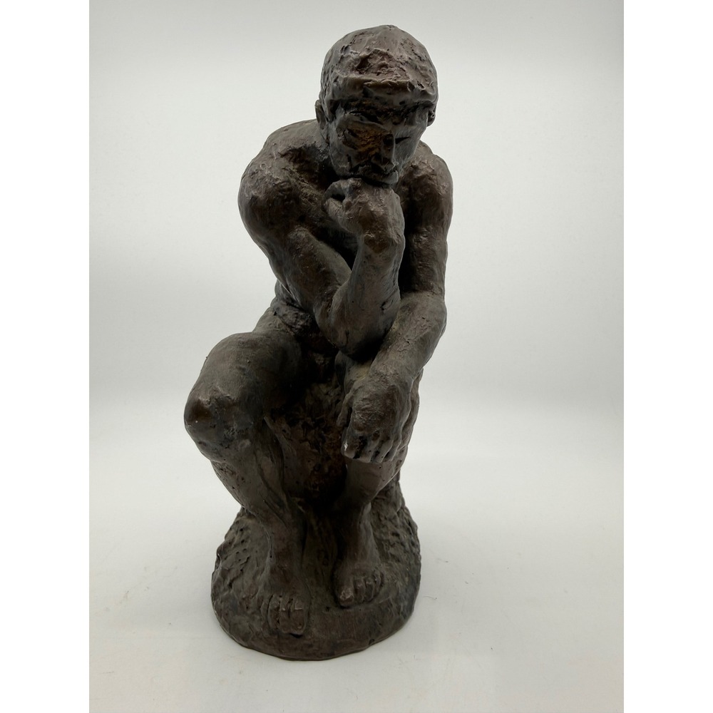Vintage 1962 Austin Productions The Thinker‎ Sculpture Rodin Replica Bronze Tone